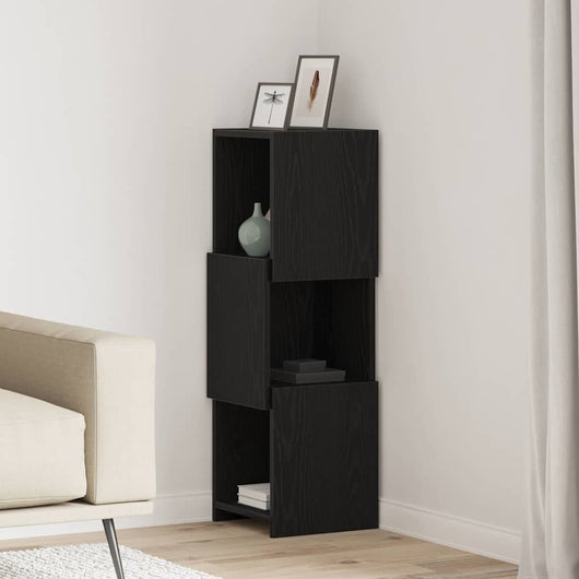 Mobile angolare Bianco 30,5x30x95cm Legno multistrato 889830