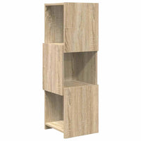 Mobile angolare Bianco 30,5x30x95cm Legno multistrato 889831