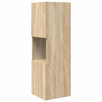 Mobile angolare Bianco 30,5x30x95cm Legno multistrato 889831