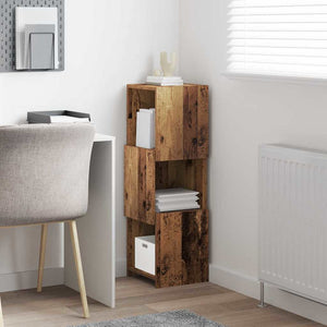 Mobile angolare Bianco 30,5x30x95cm Legno multistrato 889835