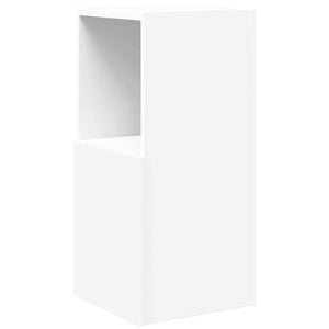 Mobile angolare Bianco 30,5x30x65cm Legno multistrato 889837