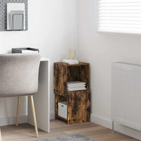 Mobile angolare Bianco 30,5x30x65cm Legno multistrato 889841