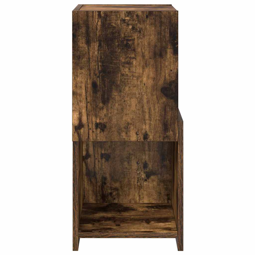 Mobile angolare Bianco 30,5x30x65cm Legno multistrato 889841