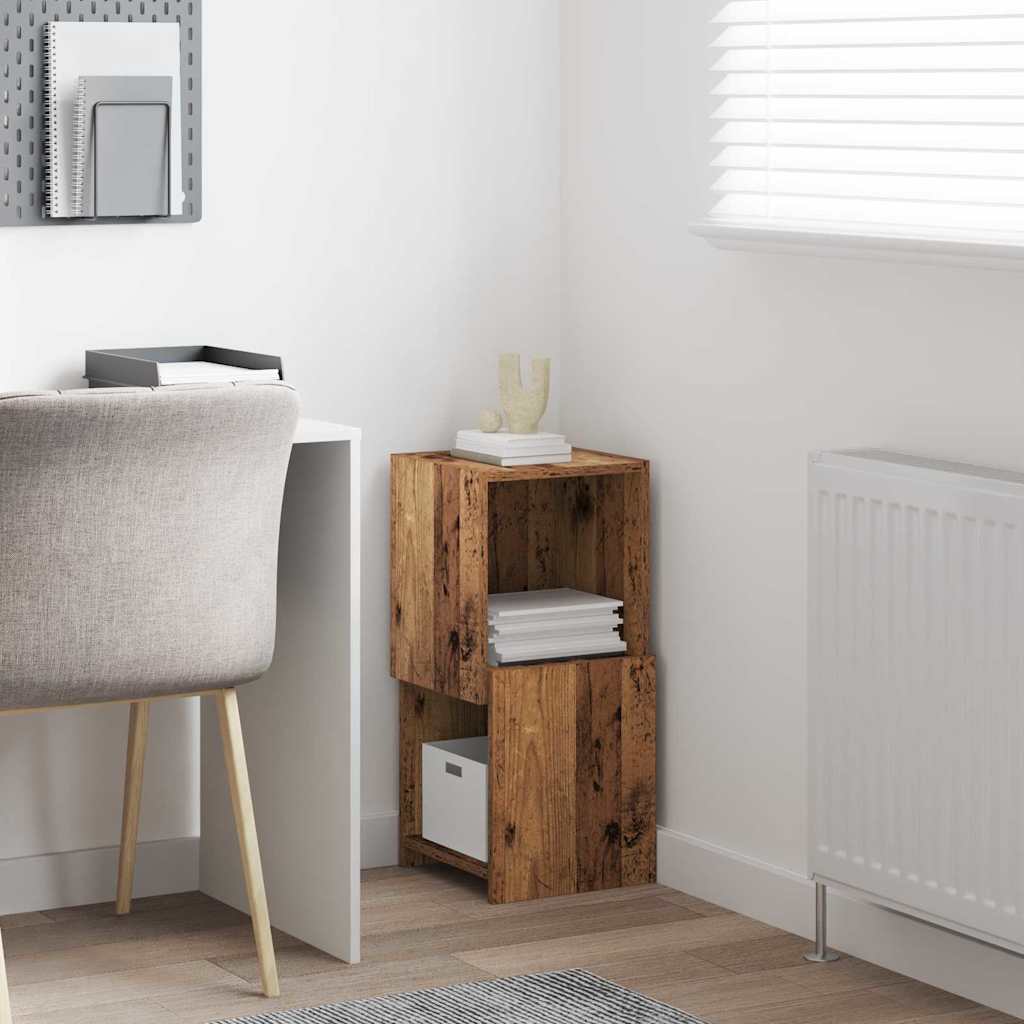 Mobile angolare Bianco 30,5x30x65cm Legno multistrato 889843