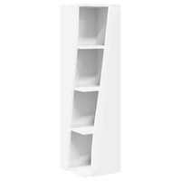 Mobile angolare Bianco 27,5x27x102cm Legno multistrato 889845