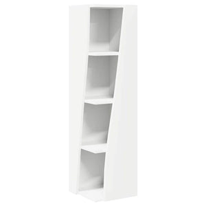 Mobile angolare Bianco 27,5x27x102cm Legno multistrato 889845