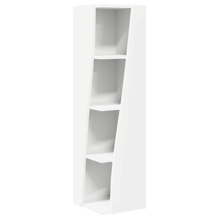Mobile angolare Bianco 27,5x27x102cm Legno multistrato 889845