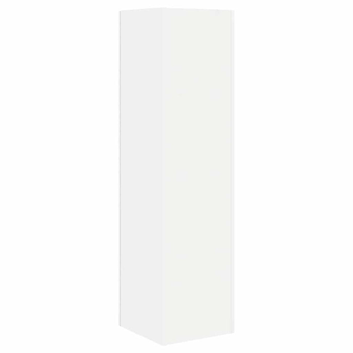 Mobile angolare Bianco 27,5x27x102cm Legno multistrato 889845