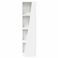 Mobile angolare Bianco 27,5x27x102cm Legno multistrato 889845