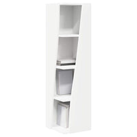 Mobile angolare Bianco 27,5x27x102cm Legno multistrato 889845
