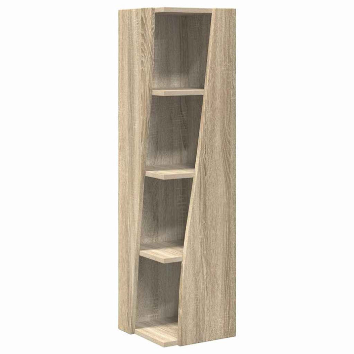 Mobile angolare Bianco 27,5x27x102cm Legno multistrato 889847