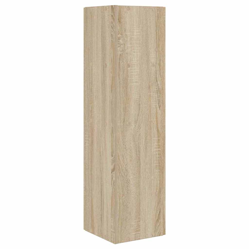 Mobile angolare Bianco 27,5x27x102cm Legno multistrato 889847