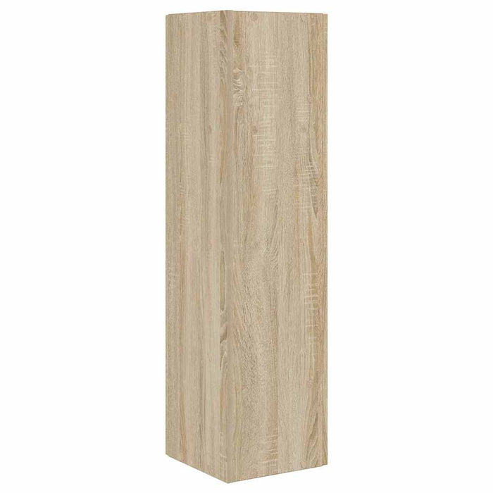 Mobile angolare Bianco 27,5x27x102cm Legno multistrato 889847