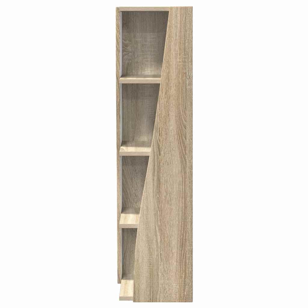 Mobile angolare Bianco 27,5x27x102cm Legno multistrato 889847