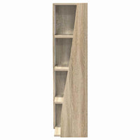 Mobile angolare Bianco 27,5x27x102cm Legno multistrato 889847