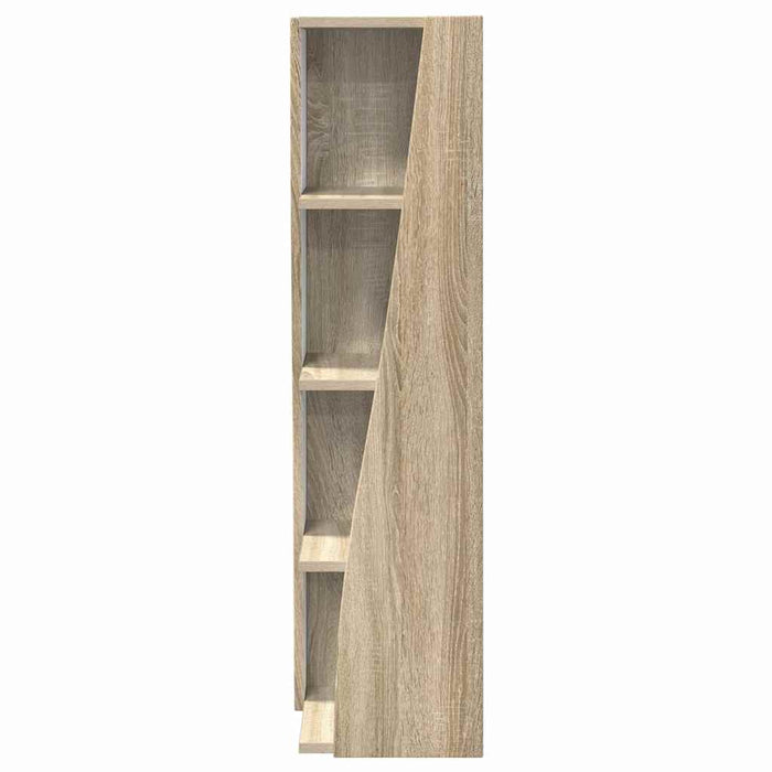 Mobile angolare Bianco 27,5x27x102cm Legno multistrato 889847
