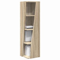 Mobile angolare Bianco 27,5x27x102cm Legno multistrato 889847