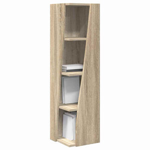 Mobile angolare Bianco 27,5x27x102cm Legno multistrato 889847