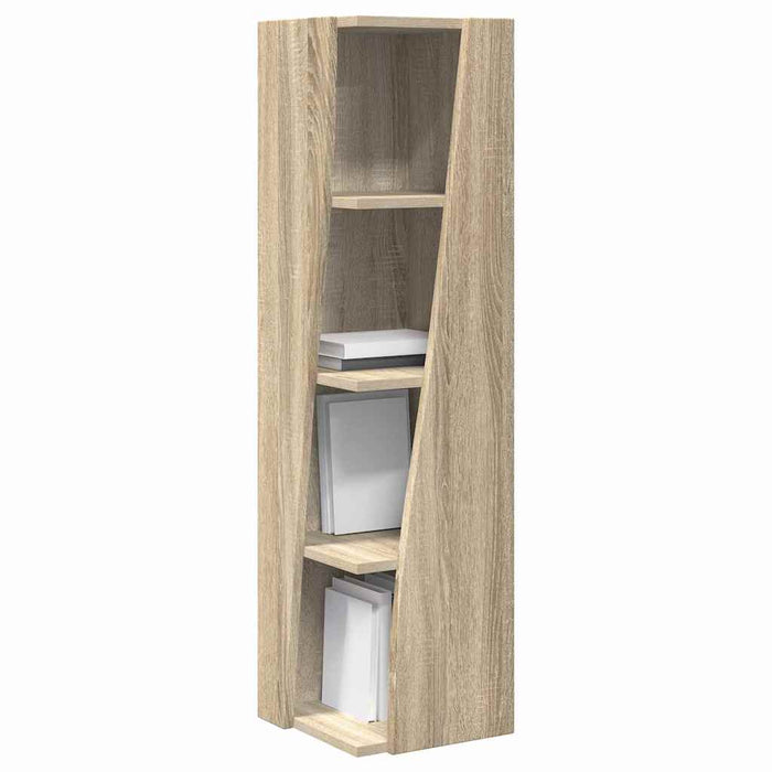 Mobile angolare Bianco 27,5x27x102cm Legno multistrato 889847