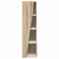 Mobile angolare Bianco 27,5x27x102cm Legno multistrato 889847