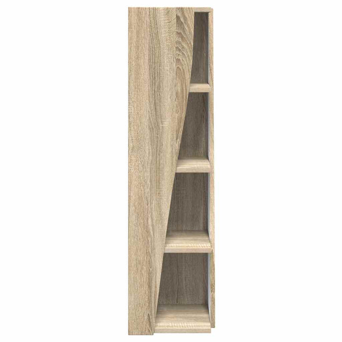 Mobile angolare Bianco 27,5x27x102cm Legno multistrato 889847
