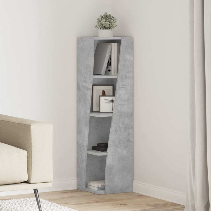 Mobile angolare Bianco 27,5x27x102cm Legno multistrato 889848