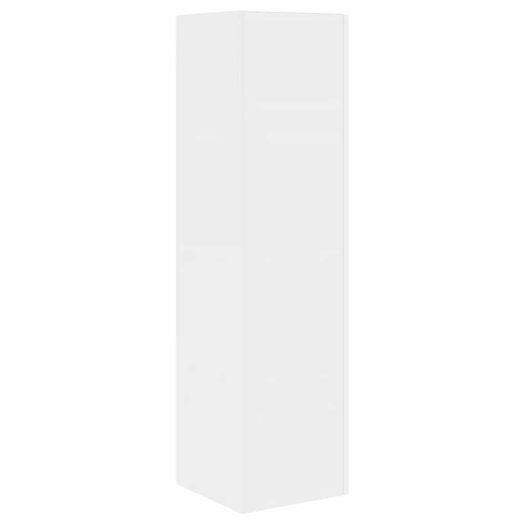 Mobile angolare Bianco 27,5x27x102cm Legno multistrato 889849