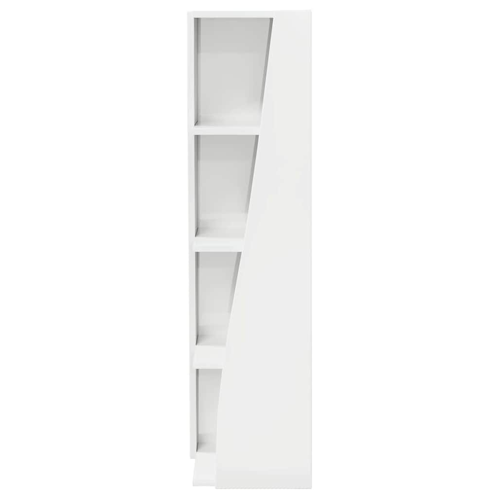 Mobile angolare Bianco 27,5x27x102cm Legno multistrato 889849