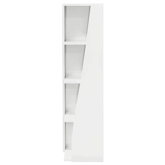 Mobile angolare Bianco 27,5x27x102cm Legno multistrato 889849