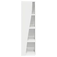Mobile angolare Bianco 27,5x27x102cm Legno multistrato 889849