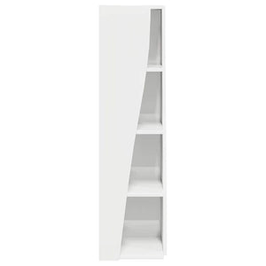 Mobile angolare Bianco 27,5x27x102cm Legno multistrato 889849