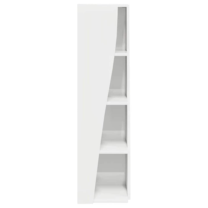 Mobile angolare Bianco 27,5x27x102cm Legno multistrato 889849