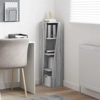 Mobile angolare Bianco 27,5x27x102cm Legno multistrato 889851