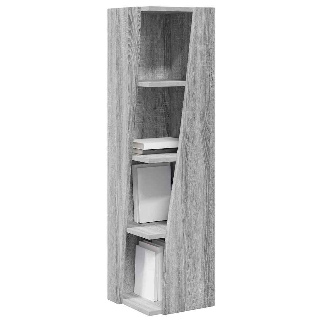 Mobile angolare Bianco 27,5x27x102cm Legno multistrato 889851