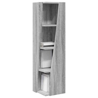 Mobile angolare Bianco 27,5x27x102cm Legno multistrato 889851