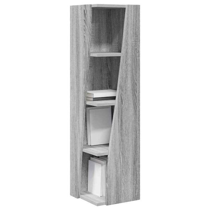 Mobile angolare Bianco 27,5x27x102cm Legno multistrato 889851