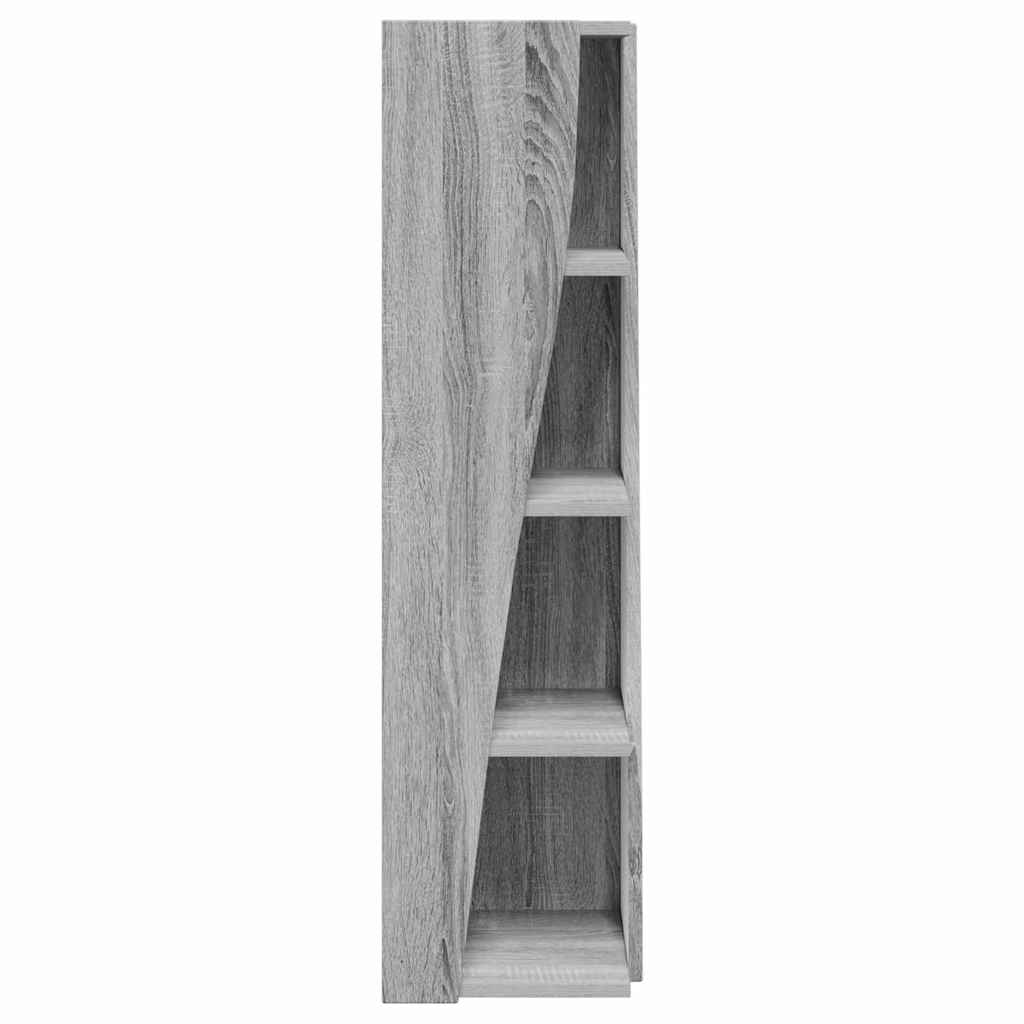 Mobile angolare Bianco 27,5x27x102cm Legno multistrato 889851