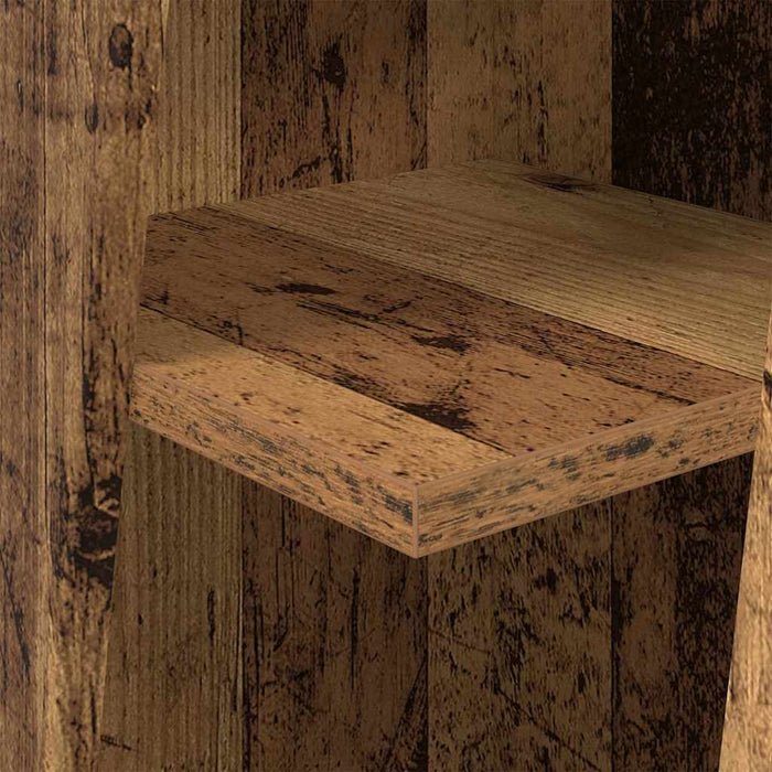 Mobile angolare Bianco 27,5x27x102cm Legno multistrato 889853