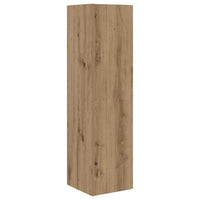 Mobile angolare Bianco 27,5x27x102cm Legno multistrato 889854