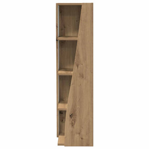 Mobile angolare Bianco 27,5x27x102cm Legno multistrato 889854