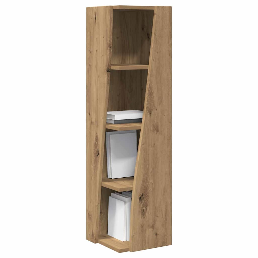 Mobile angolare Bianco 27,5x27x102cm Legno multistrato 889854