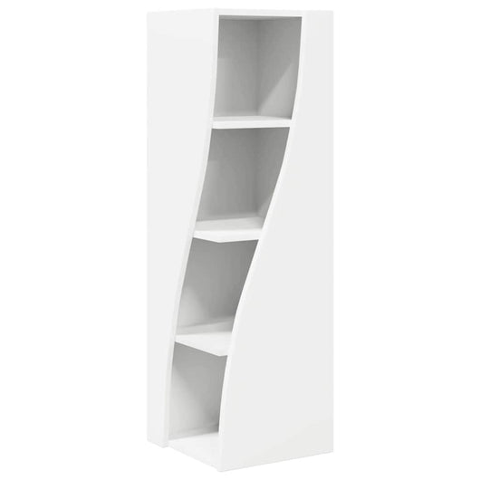 Mobile angolare Bianco 32x32x102cm Legno multistrato 889855