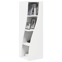 Mobile angolare Bianco 32x32x102cm Legno multistrato 889855