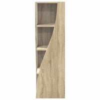 Mobile angolare Bianco 32x32x102cm Legno multistrato 889857