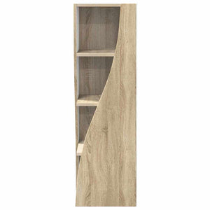 Mobile angolare Bianco 32x32x102cm Legno multistrato 889857