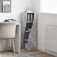 Mobile angolare Bianco 32x32x102cm Legno multistrato 889858