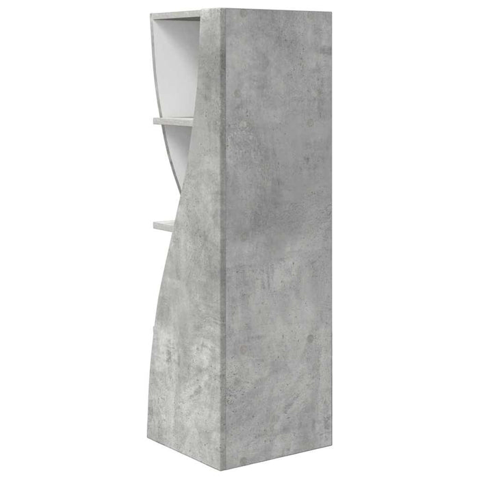 Mobile angolare Bianco 32x32x102cm Legno multistrato 889858