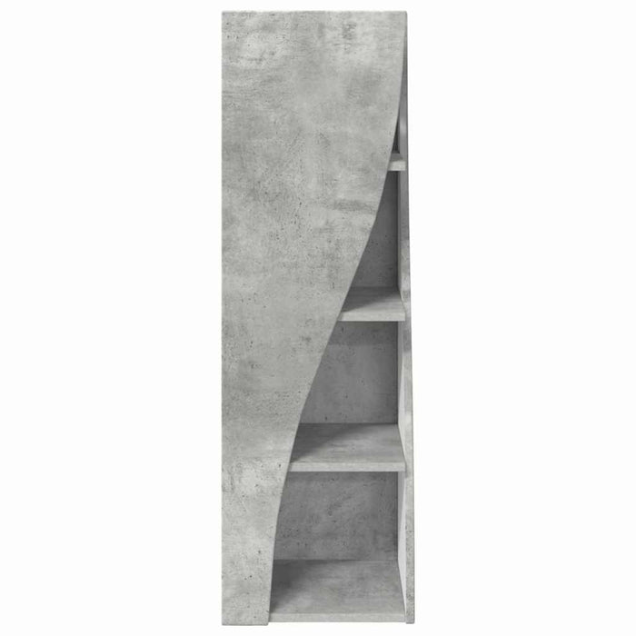 Mobile angolare Bianco 32x32x102cm Legno multistrato 889858