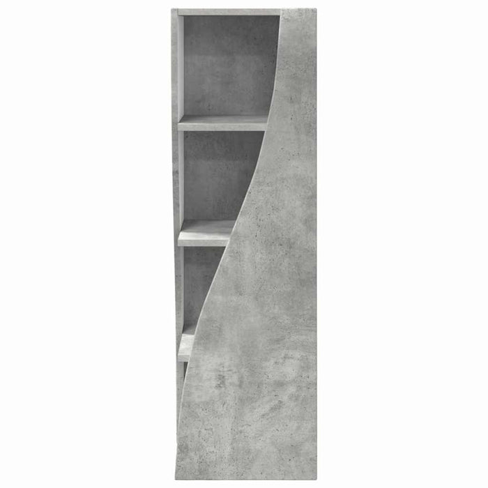 Mobile angolare Bianco 32x32x102cm Legno multistrato 889858