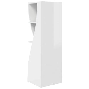 Mobile angolare Bianco 32x32x102cm Legno multistrato 889859